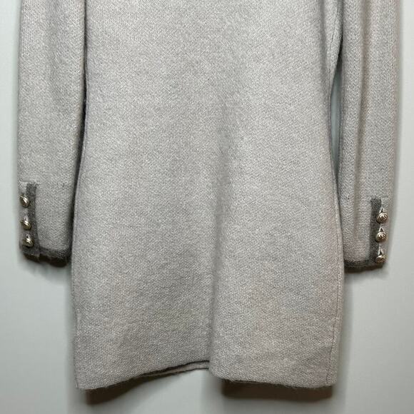 Adrienne Vittadini Wool Blend Cardigan Sweater Jacket Size XS Duster Nehru - Picture 9 of 9